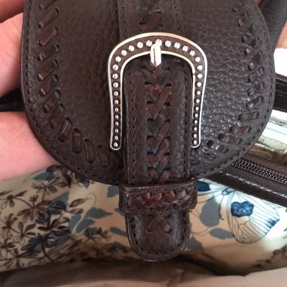 NWT Brighton Patience style Straw and Leather Handbag with shoulder strap - Picture 7 of 11